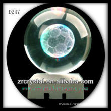 K9 Subsurface 3D Laser Soccer Etched Crystal Ball